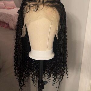 Curly Black Lace Front Wig
